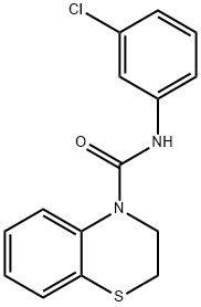 N-(3-CHLOROPHENYL)-2,3-DIHYDRO-4H-1,4-BENZOTHIAZINE-4-CARBOXAMIDE Struktur