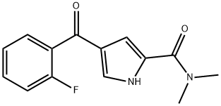 4-(2-FLUOROBENZOYL)-N,N-DIMETHYL-1H-PYRROLE-2-CARBOXAMIDE Struktur