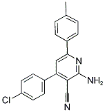 2-AMINO-4-(4-CHLOROPHENYL)-6-(4-METHYLPHENYL)NICOTINONITRILE Struktur