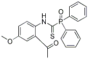 N-(2-ACETYL-4-METHOXYPHENYL)OXO(DIPHENYL)PHOSPHORANECARBOTHIOAMIDE Struktur