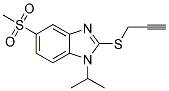 1-ISOPROPYL-5-(METHYLSULPHONYL)-2-(PROPYN-3-YLTHIO)-(1H)-BENZIMIDAZOLE Struktur