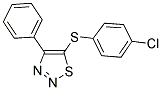 4-CHLOROPHENYL 4-PHENYL-1,2,3-THIADIAZOL-5-YL SULFIDE Struktur