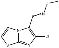 6-CHLOROIMIDAZO[2,1-B][1,3]THIAZOLE-5-CARBALDEHYDE O-METHYLOXIME Struktur