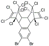 2,3-DIBROMONAPHTHALENE-BIS(HEXACHLOROCYCLOPENTADIENE) ADDUCT Struktur