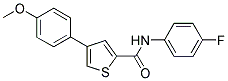 N-(4-FLUOROPHENYL)-4-(4-METHOXYPHENYL)THIOPHENE-2-CARBOXAMIDE Struktur