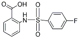 2-(4-FLUORO-BENZENESULFONYLAMINO)-BENZOIC ACID Struktur