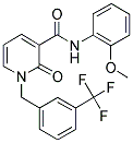 N-(2-METHOXYPHENYL)-2-OXO-1-[3-(TRIFLUOROMETHYL)BENZYL]-1,2-DIHYDRO-3-PYRIDINECARBOXAMIDE Struktur