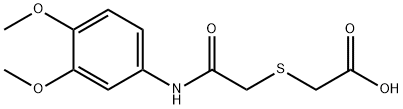 2-([2-(3,4-DIMETHOXYANILINO)-2-OXOETHYL]SULFANYL)ACETIC ACID Struktur