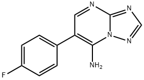 6-(4-FLUOROPHENYL)[1,2,4]TRIAZOLO[1,5-A]PYRIMIDIN-7-AMINE Struktur