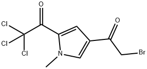 1-[4-(2-BROMOACETYL)-1-METHYL-1H-PYRROL-2-YL]-2,2,2-TRICHLORO-1-ETHANONE Struktur