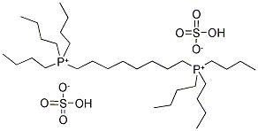 1,8-OCTANEDIYL-BIS(TRIBUTYLPHOSPHONIUM) BIS(HYDROGEN SULFATE) Struktur