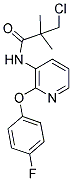 N1-[2-(4-FLUOROPHENOXY)-3-PYRIDYL]-3-CHLORO-2,2-DIMETHYLPROPANAMIDE Struktur