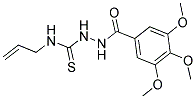 N-(((PROP-2-ENYLAMINO)THIOXOMETHYL)AMINO)(3,4,5-TRIMETHOXYPHENYL)FORMAMIDE Struktur