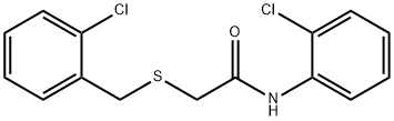 2-[(2-CHLOROBENZYL)SULFANYL]-N-(2-CHLOROPHENYL)ACETAMIDE Struktur