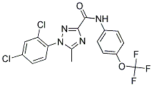 1-(2,4-DICHLOROPHENYL)-5-METHYL-N-[4-(TRIFLUOROMETHOXY)PHENYL]-1H-1,2,4-TRIAZOLE-3-CARBOXAMIDE Struktur