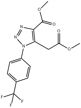 METHYL 5-(2-METHOXY-2-OXOETHYL)-1-[4-(TRIFLUOROMETHYL)PHENYL]-1H-1,2,3-TRIAZOLE-4-CARBOXYLATE Struktur