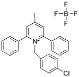 1-(4-CHLOROBENZYL)-4-METHYL-2,6-DIPHENYLPYRIDINIUM TETRAFLUOROBORATE Struktur