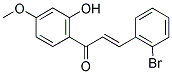 3-(2-BROMOPHENYL)-1-(2-HYDROXY-4-METHOXYPHENYL)PROP-2-EN-1-ONE Struktur