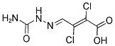 4-[2-(AMINOCARBONYL)HYDRAZONO]-2,3-DICHLOROBUT-2-ENOIC ACID Struktur