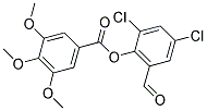 2,4-DICHLORO-6-FORMYLPHENYL 3,4,5-TRIMETHOXYBENZOATE Struktur