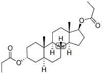 5-ALPHA-ANDROSTAN-3-ALPHA, 17-BETA-DIOL DIPROPIONATE Struktur