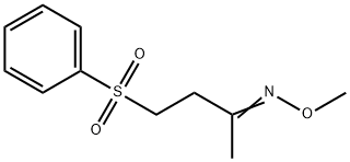 4-(PHENYLSULFONYL)-2-BUTANONE O-METHYLOXIME Struktur