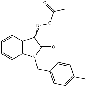 3-[(ACETYLOXY)IMINO]-1-(4-METHYLBENZYL)-1,3-DIHYDRO-2H-INDOL-2-ONE Struktur