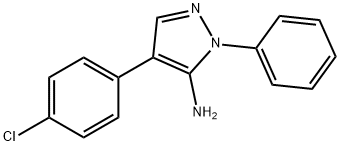 4-(4-CHLORO-PHENYL)-2-PHENYL-2H-PYRAZOL-3-YLAMINE Struktur