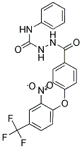 1-(4-(2-NITRO-4-(TRIFLUOROMETHYL)PHENOXY)BENZOYL)-1-PHENYLSEMICARBAZIDE Struktur