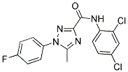 N-(2,4-DICHLOROPHENYL)-1-(4-FLUOROPHENYL)-5-METHYL-1H-1,2,4-TRIAZOLE-3-CARBOXAMIDE Struktur