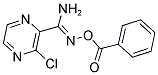 O2-BENZOYL-3-CHLOROPYRAZINE-2-CARBOHYDROXIMAMIDE Struktur