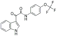 2-INDOL-3-YL-2-OXO-N-(4-(TRIFLUOROMETHOXY)PHENYL)ETHANAMIDE Struktur