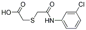 2-([2-(3-CHLOROANILINO)-2-OXOETHYL]SULFANYL)ACETIC ACID Struktur