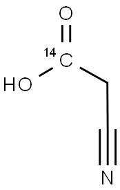 CYANOACETIC ACID, [1-14C] Struktur