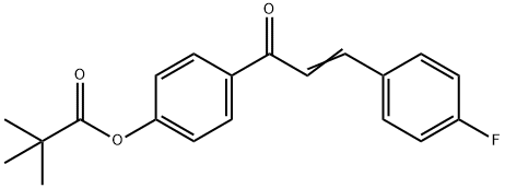 4-[3-(4-FLUOROPHENYL)ACRYLOYL]PHENYL PIVALATE Struktur