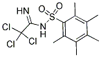 N1-(2,2,2-TRICHLOROETHANIMIDOYL)-2,3,4,5,6-PENTAMETHYLBENZENE-1-SULFONAMIDE Struktur