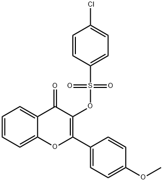 2-(4-METHOXYPHENYL)-4-OXO-4H-CHROMEN-3-YL 4-CHLOROBENZENESULFONATE Struktur