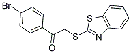 2-(1,3-BENZOTHIAZOL-2-YLTHIO)-1-(4-BROMOPHENYL)ETHANONE Struktur