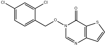 3-[(2,4-DICHLOROBENZYL)OXY]THIENO[3,2-D]PYRIMIDIN-4(3H)-ONE Struktur