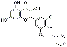 4'-BENZYLOXY-3',5'-DIMETHOXY-3,5,7-TRIHYDROXYFLAVONE Struktur