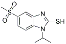 1-ISOPROPYL-5-(METHYLSULPHONYL)-(1H)-BENZIMIDAZOLE-2-THIOL Struktur