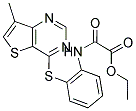 ETHYL 2-(2-[(7-METHYLTHIENO[3,2-D]PYRIMIDIN-4-YL)THIO]ANILINO)-2-OXOACETATE Struktur