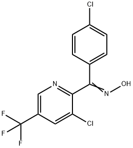 (4-CHLOROPHENYL)[3-CHLORO-5-(TRIFLUOROMETHYL)-2-PYRIDINYL]METHANONE OXIME Struktur