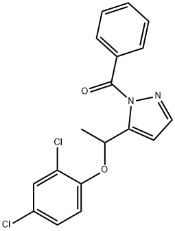 (5-[1-(2,4-DICHLOROPHENOXY)ETHYL]-1H-PYRAZOL-1-YL)(PHENYL)METHANONE Struktur