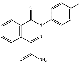 3-(4-FLUOROPHENYL)-4-OXO-3,4-DIHYDRO-1-PHTHALAZINECARBOXAMIDE Struktur