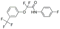 2,2-DIFLUORO-N-(4-FLUOROPHENYL)-2-[3-(TRIFLUOROMETHYL)PHENOXY]ACETAMIDE Struktur