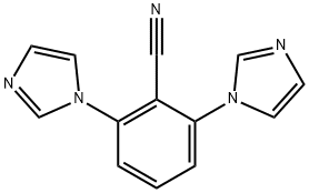 2,6-DI(1H-IMIDAZOL-1-YL)BENZENECARBONITRILE Struktur