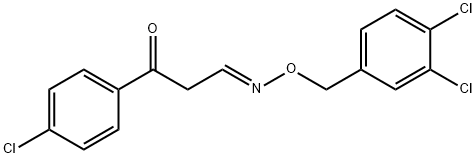 3-(4-CHLOROPHENYL)-3-OXOPROPANAL O-(3,4-DICHLOROBENZYL)OXIME Struktur