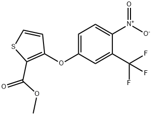 METHYL 3-[4-NITRO-3-(TRIFLUOROMETHYL)PHENOXY]-2-THIOPHENECARBOXYLATE Struktur