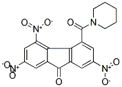 2,4,7-TRINITRO-5-(PIPERIDINOCARBONYL)-9H-FLUOREN-9-ONE Struktur